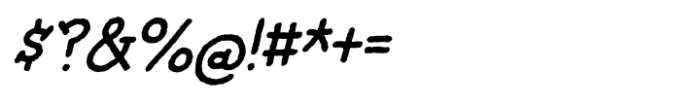 Penny Scrap Italic Font OTHER CHARS