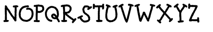 Penny Scrap Regular Font UPPERCASE