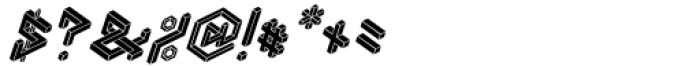 Penrose Geometric B Black Italic Font OTHER CHARS