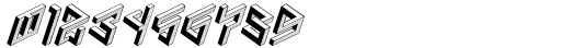 Penrose Geometric B Italic Font OTHER CHARS