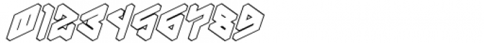 Penrose Geometric B Mask Italic Line Font OTHER CHARS