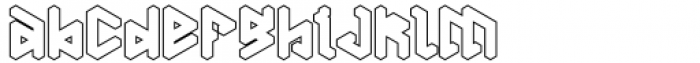 Penrose Geometric B Mask Line Font LOWERCASE