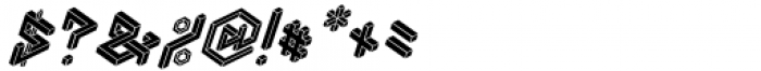 Penrose Geometric Black Italic Font OTHER CHARS