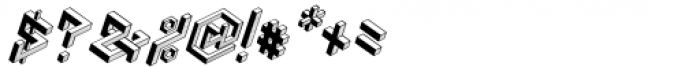 Penrose Geometric Italic Font OTHER CHARS