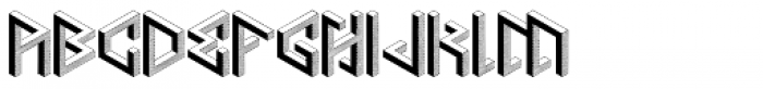 Penrose Geometric Font LOWERCASE