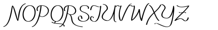 Pensle Caligraf Regular Font UPPERCASE