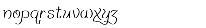 Pensle Caligraf Regular Font LOWERCASE