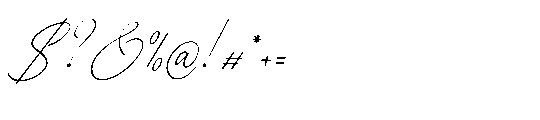 Pensthary Italic Font OTHER CHARS