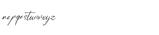 Pensthary Italic Font LOWERCASE
