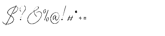 Pensthary Regular Font OTHER CHARS