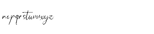Pensthary Regular Font LOWERCASE