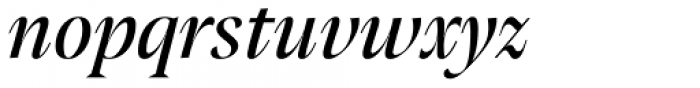 Pensum Display Book Italic Font LOWERCASE