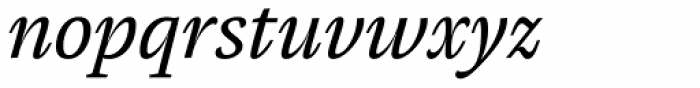 Pensum Pro Italic Font LOWERCASE