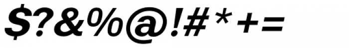 Penta Oblique Bold Font OTHER CHARS