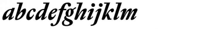 Pentagraf Bold Italic Font LOWERCASE