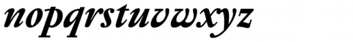 Pentagraf Bold Italic Font LOWERCASE