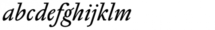 Pentagraf Italic Font LOWERCASE