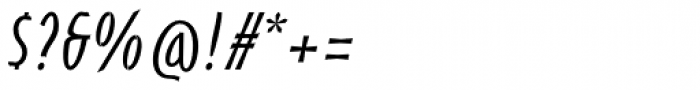 Pentathlon Pro Light Italic Font OTHER CHARS