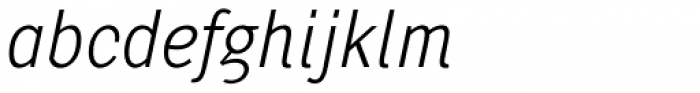 Pentay Sans Light Italic Font LOWERCASE