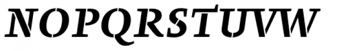 Pepone Stencil Bold Italic Font UPPERCASE
