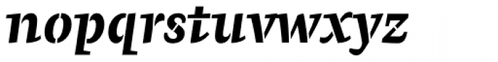 Pepone Stencil Bold Italic Font LOWERCASE