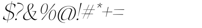 Peragat Extra Light Italic Font OTHER CHARS