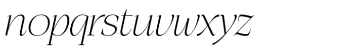 Peragat Extra Light Italic Font LOWERCASE
