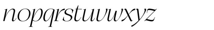 Peragat Light Italic Font LOWERCASE