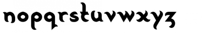 Peregrine-Bold Font LOWERCASE