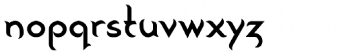 Peregrine-Regular Font LOWERCASE