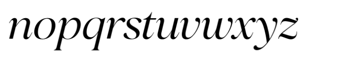 Perfect Challenge Light Italic Font LOWERCASE