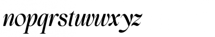 Perfect Dream Regular Italic Condensed Font LOWERCASE