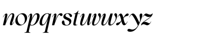 Perfect Dream Regular Italic Font LOWERCASE