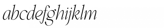 Perfect Dream Thin Italic Condensed Font LOWERCASE