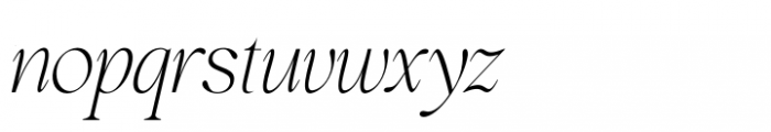 Perfect Dream Thin Italic Condensed Font LOWERCASE
