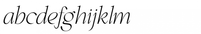 Perfect Dream Thin Italic Font LOWERCASE