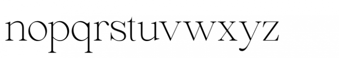 Perfect Dream Thin Font LOWERCASE