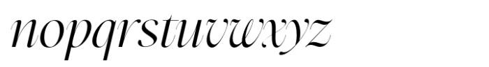 Perfect Harmony Italic Font LOWERCASE