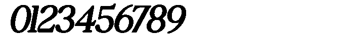 Perfect Mangue Italic Font OTHER CHARS