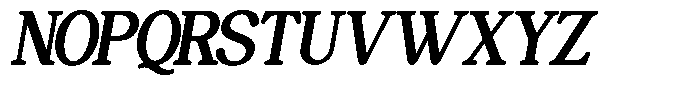 Perfect Mangue Italic Font UPPERCASE