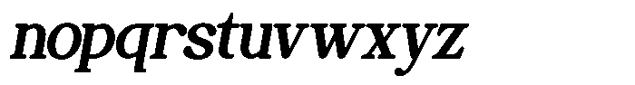 Perfect Mangue Italic Font LOWERCASE