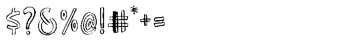Perfect Relationship Sans Outline Font OTHER CHARS
