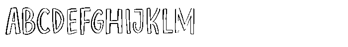 Perfect Relationship Sans Outline Font UPPERCASE