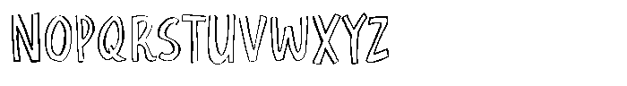 Perfect Relationship Sans Outline Font UPPERCASE