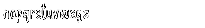 Perfect Relationship Sans Outline Font LOWERCASE