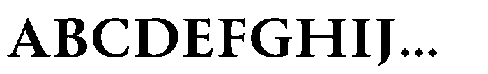 Perfect Roman Black Font UPPERCASE