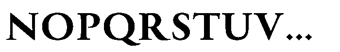 Perfect Roman Black Font UPPERCASE