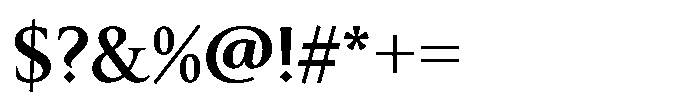 Perfect Roman Bold Font OTHER CHARS