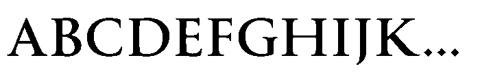 Perfect Roman Bold Font UPPERCASE