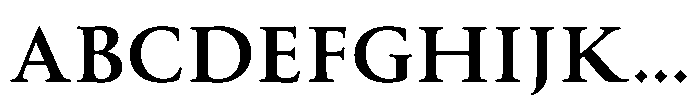 Perfect Roman Extrabold Font UPPERCASE